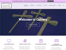 Tablet Screenshot of calvarymoravian.org